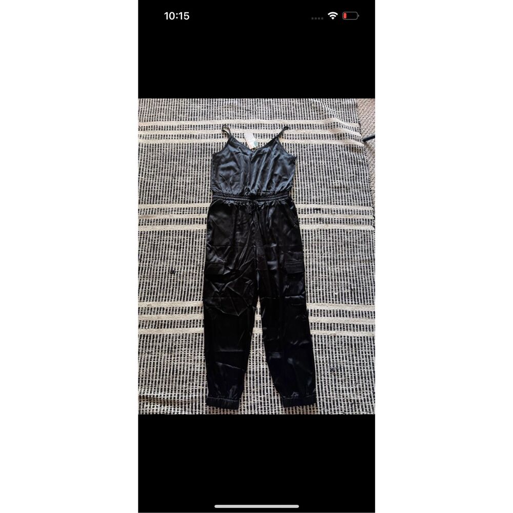 BTFMB Size large satin jumpsuit NWT